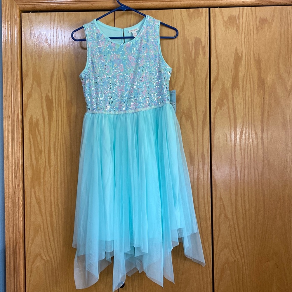 Girls 14/16 dress & cardigan - Picture 1 of 7